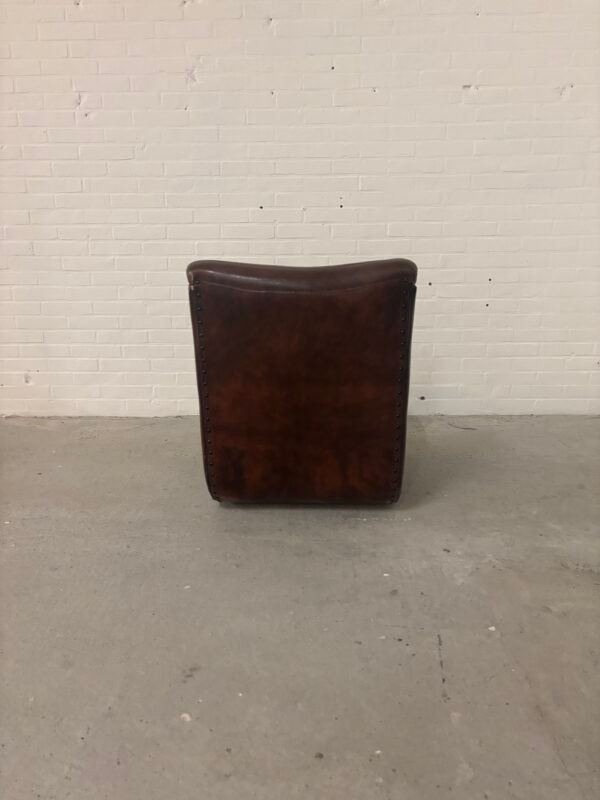 Leather fauteuil / lounge chair - Image 4