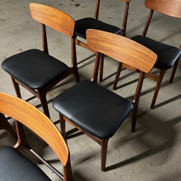 6x Schiønning & Elgaard teak diningchairs - Image 3