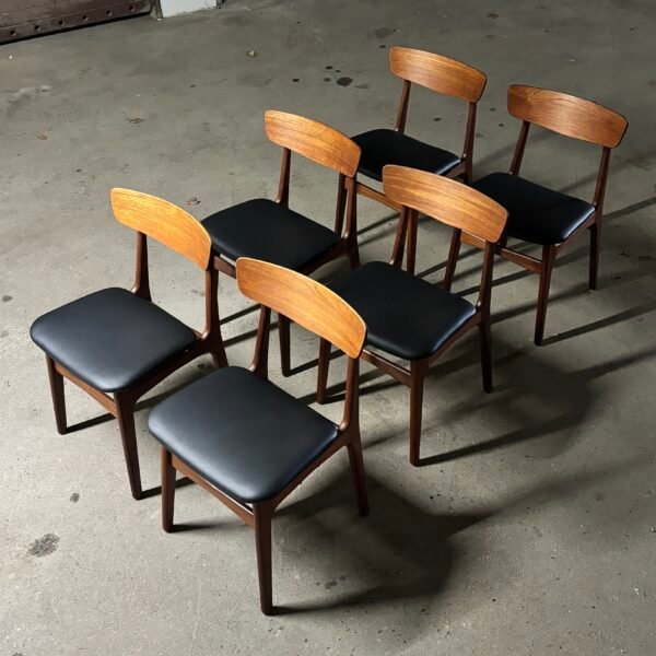 6x Schiønning & Elgaard teak diningchairs - Image 2