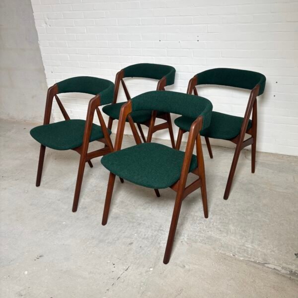 4x dining chairs Thomas Harlev model 205 - Image 4