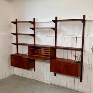 Teak modulair wall unit danish 60's