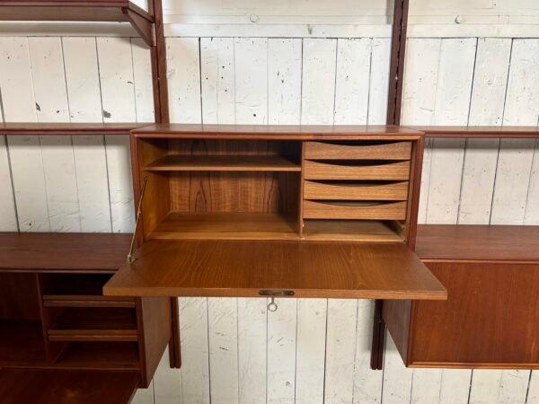 Teak modulair wall unit danish 60's - Image 7