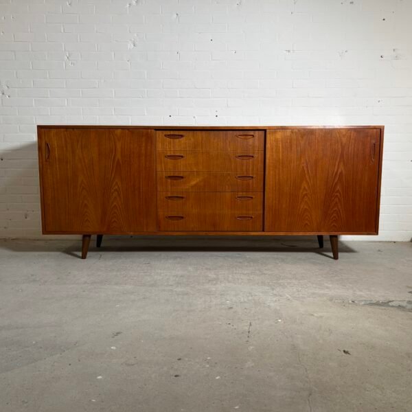 Teak lowboard dressor Danish 1960's