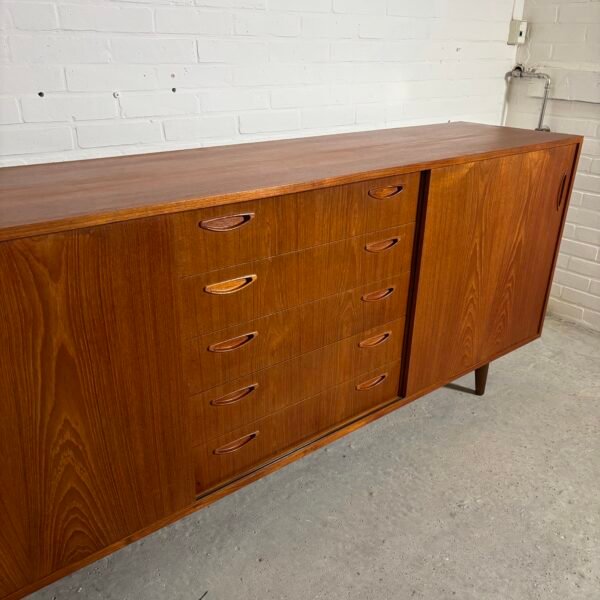 Teak lowboard dressor Danish 1960's - Image 5