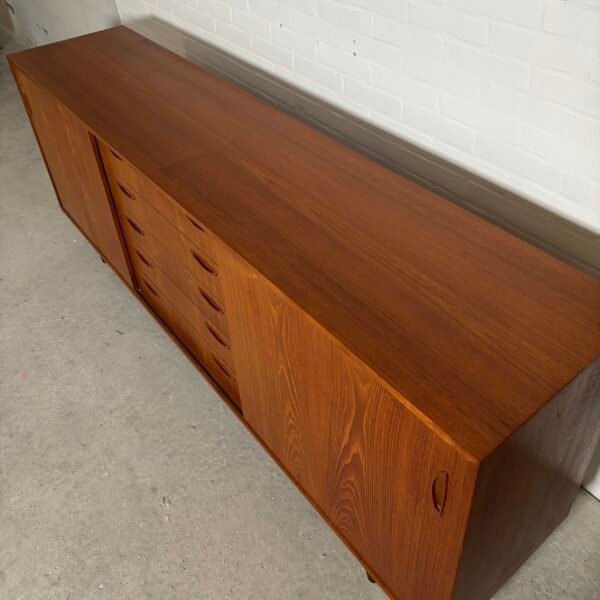 Teak lowboard dressor Danish 1960's - Image 4