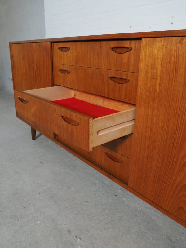 Teak lowboard dressor Danish 1960's - Image 8