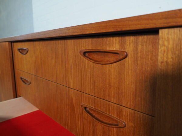 Teak lowboard dressor Danish 1960's - Image 7