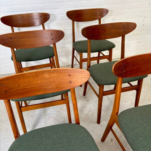 6x Farstrup model 210 Teak dining chairs - Image 3