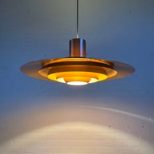 P700 copper pendant light designed by Preben Fabricius & Jørgen Kastholm