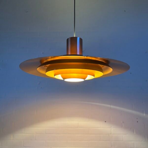 P700 copper pendant light designed by Preben Fabricius & Jørgen Kastholm