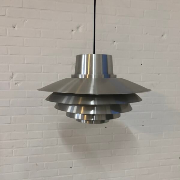Svend Middelboe brushed aluminium Verona pendel light - Image 4