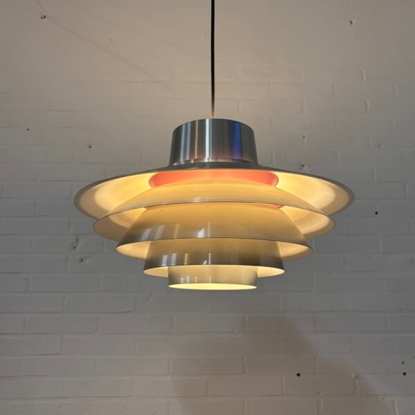 Svend Middelboe brushed aluminium Verona pendel light - Image 2