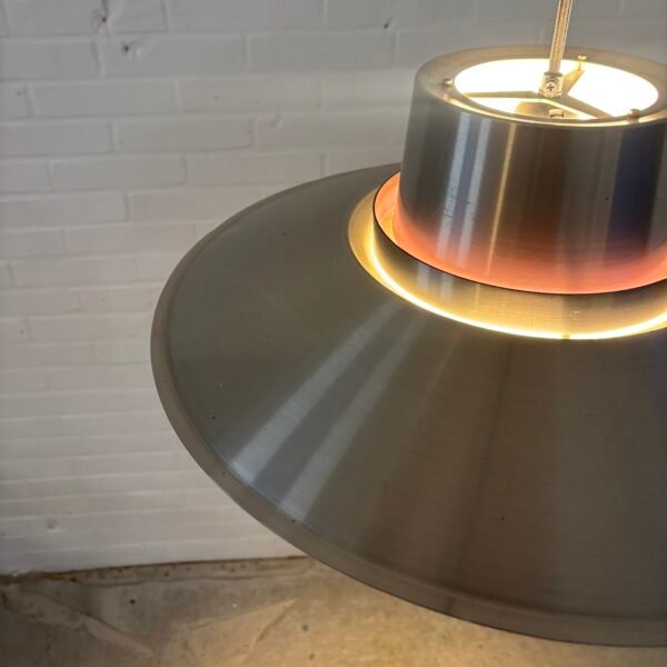 Svend Middelboe brushed aluminium Verona pendel light - Image 6