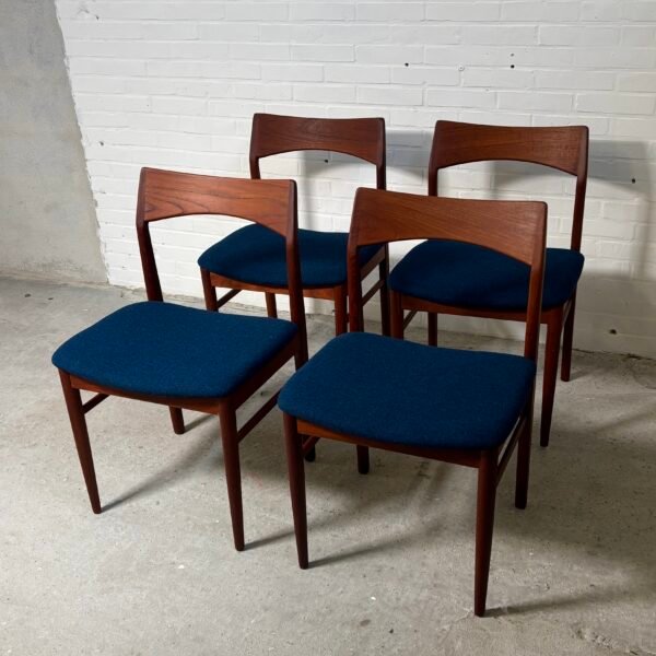 4 Henning Kjærnulf Model 59 dining chairs, produced by Vejle Stolefabrik - Image 6