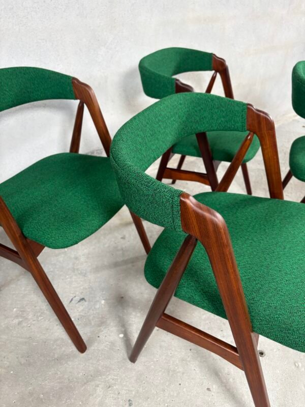 4x dining chairs T. Harlev model 205 - Image 5