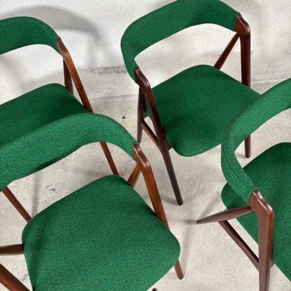 4x dining chairs T. Harlev model 205 - Image 7