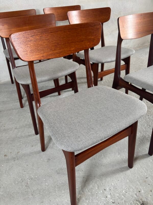 6x Schiønning & Elgaard teak dining chairs - Image 6