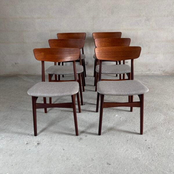 6x Schiønning & Elgaard teak dining chairs - Image 2