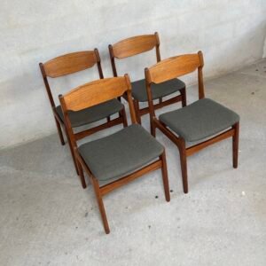 Erik Buch teak diningchair, Vintage danish design 1960's