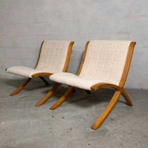 Pair of AX Easy Chairs — Peter Hvidt & Orla Mølgaard-Nielsen for Fritz Hansen, Denmark