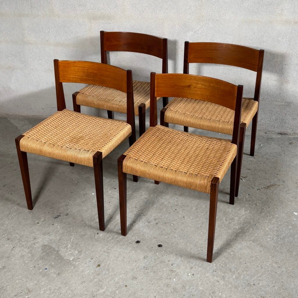 “Pia” Dining Chairs — Poul Cadovius, 1960s