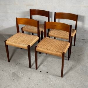 Set of 4 “Pia” Dining Chairs — Poul Cadovius, 1960s