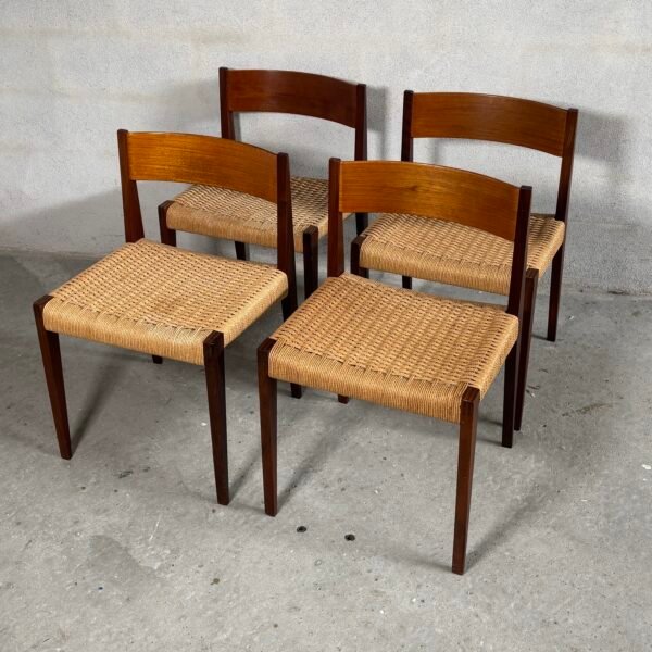 “Pia” Dining Chairs — Poul Cadovius, 1960s
