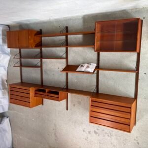 Poul Cadovius Modular Teak Wall System — 4 Columns