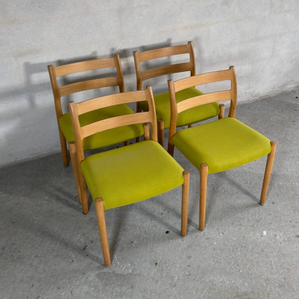 4x Niels O. Møller model 84 oak
