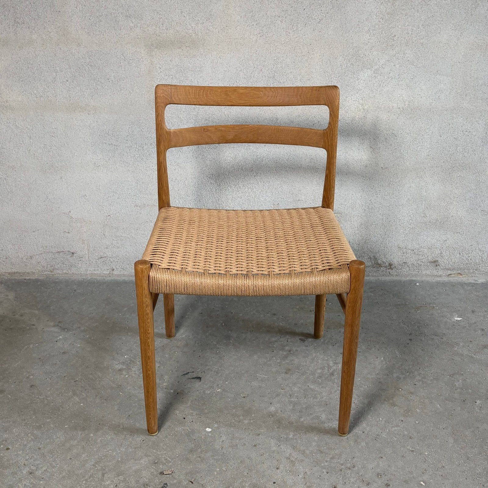 12x Søren Willadsen Oak Dining Chairs – Fully Restored with New Papercord Seats - Image 2