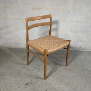 12x Søren Willadsen Oak Dining Chairs – Fully Restored with New Papercord Seats