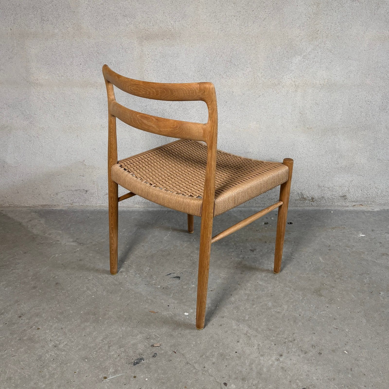 12x Søren Willadsen Oak Dining Chairs – Fully Restored with New Papercord Seats - Image 4