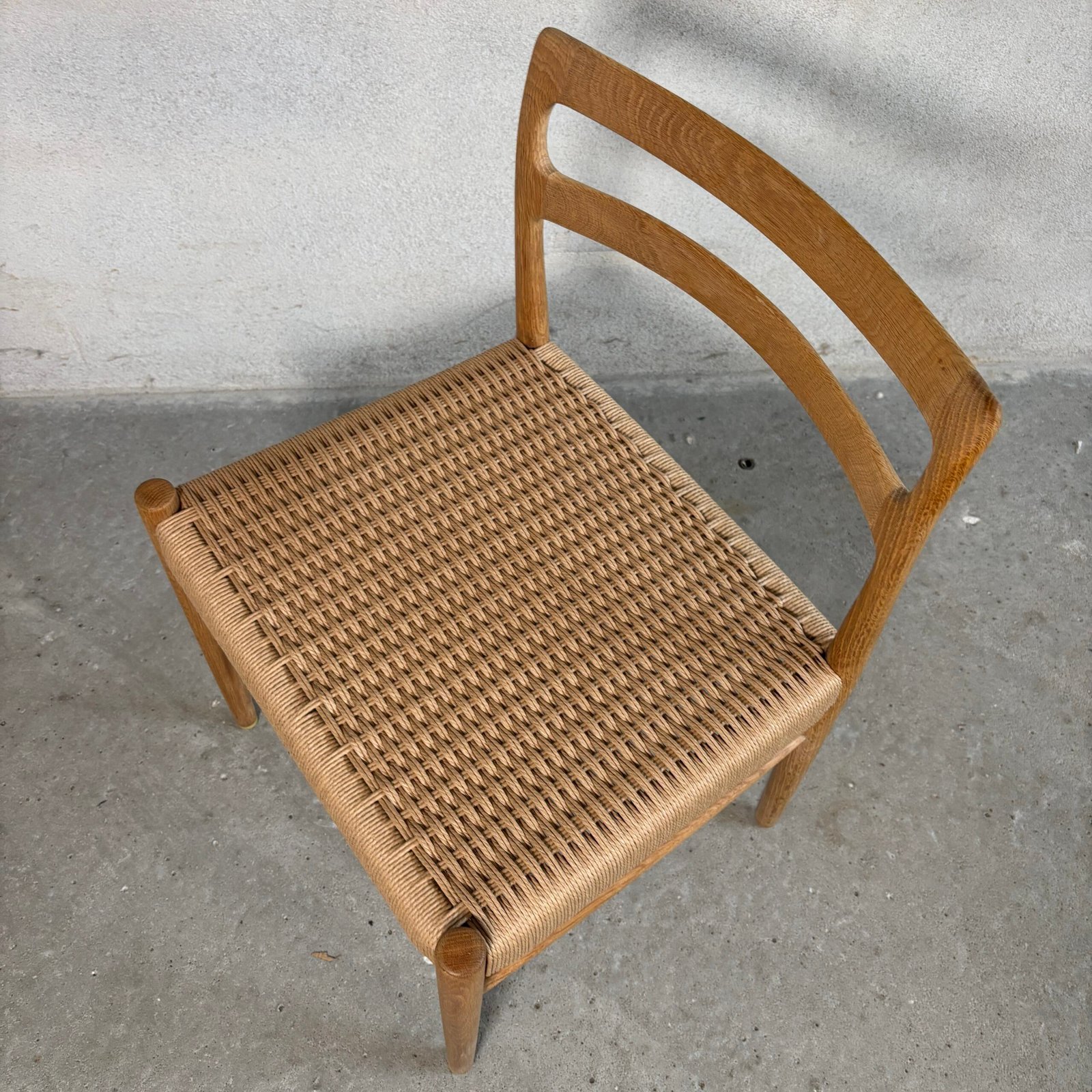 12x Søren Willadsen Oak Dining Chairs – Fully Restored with New Papercord Seats - Image 6