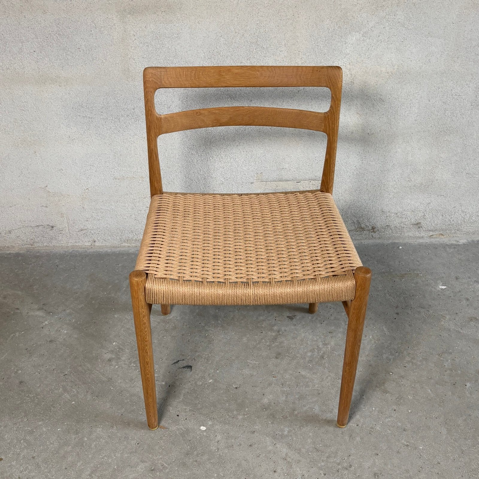 12x Søren Willadsen Oak Dining Chairs – Fully Restored with New Papercord Seats - Image 7