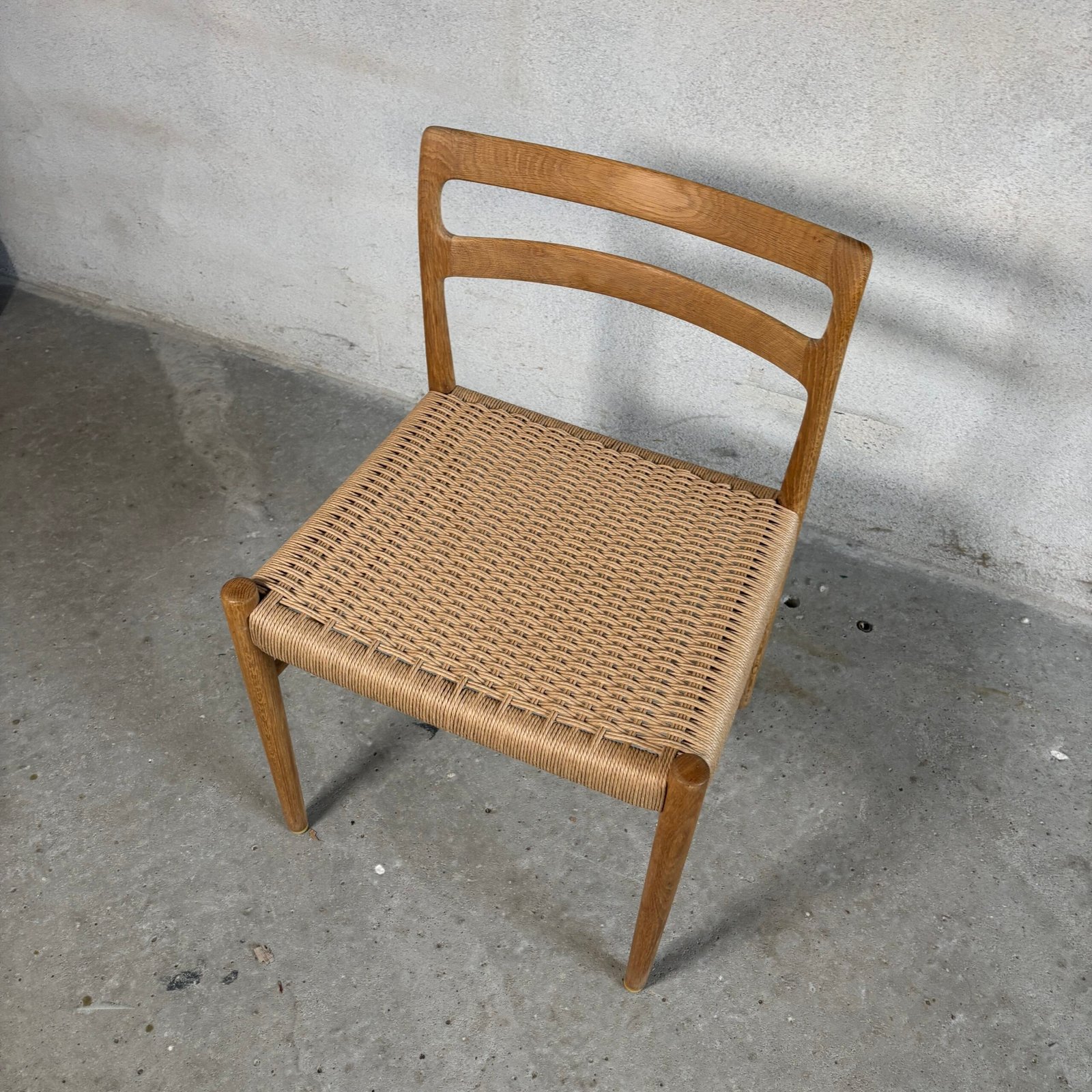 12x Søren Willadsen Oak Dining Chairs – Fully Restored with New Papercord Seats - Image 8