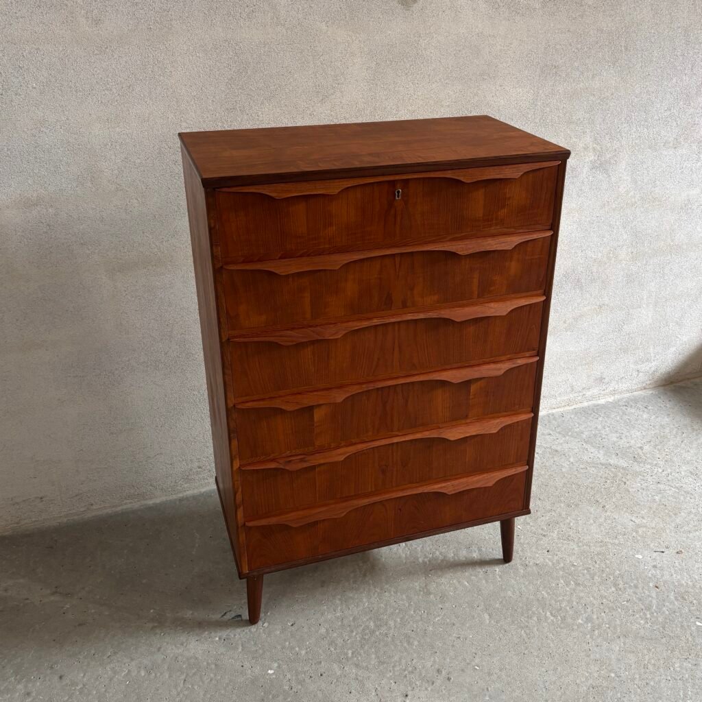 Mid-Century Teak Dresser/Tallboy by Klaus Okholm for Trekanten — Denmark, 1960s