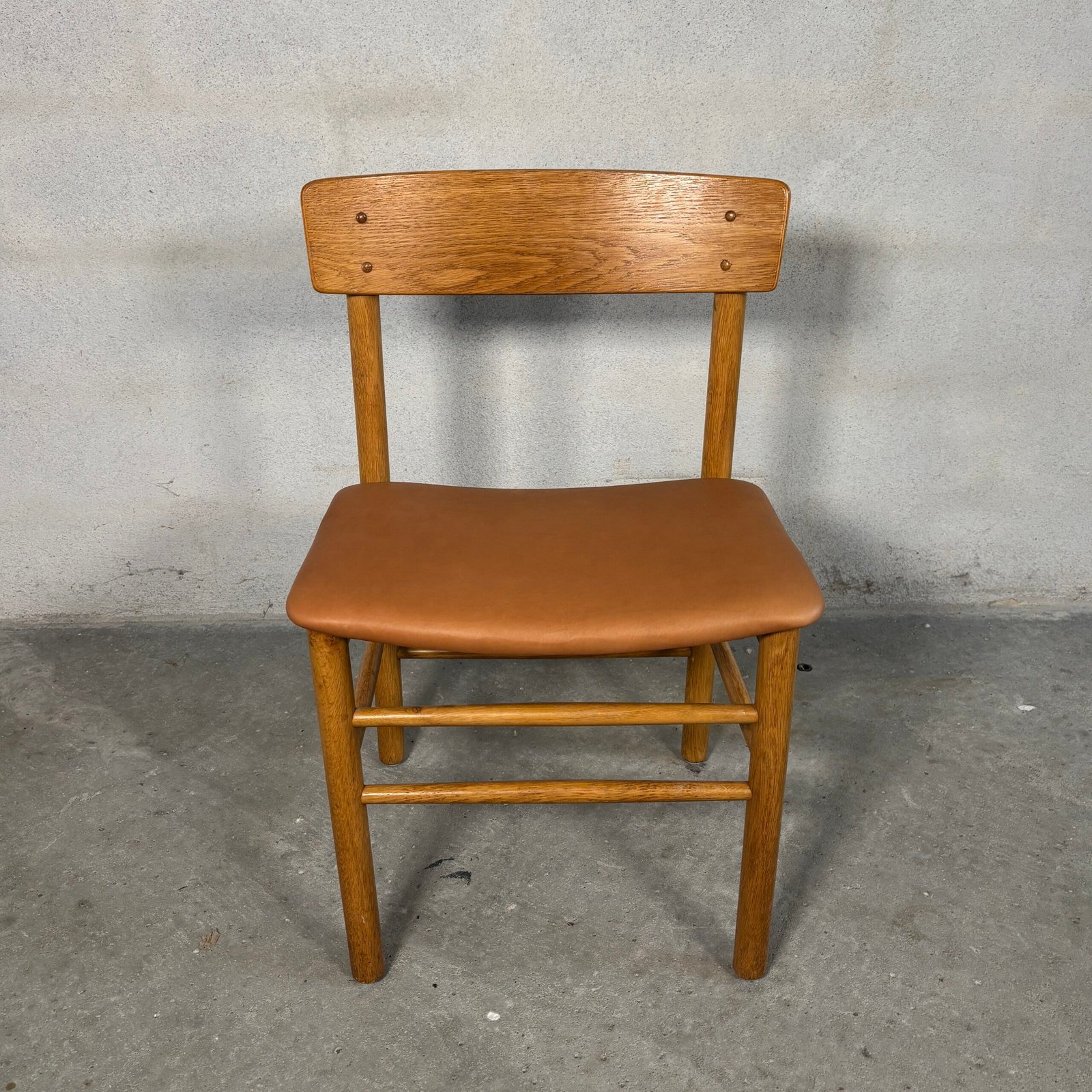 4x Farstrup – Model 250 Dining Chairs, Cognac Leather - Image 6