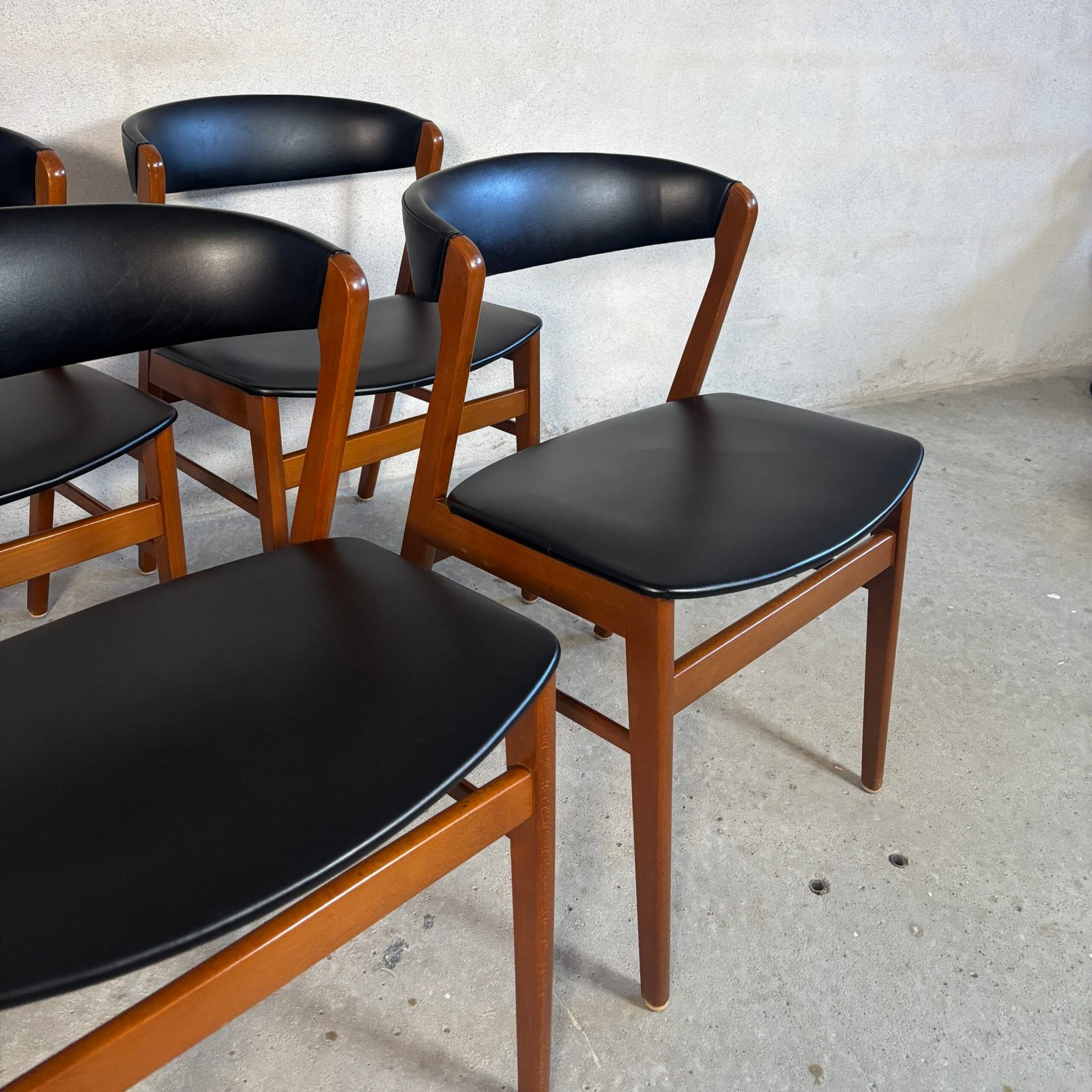 Set of 4 SAX Furniture Factory Dining Chairs – Denmark, 1960s - Image 4