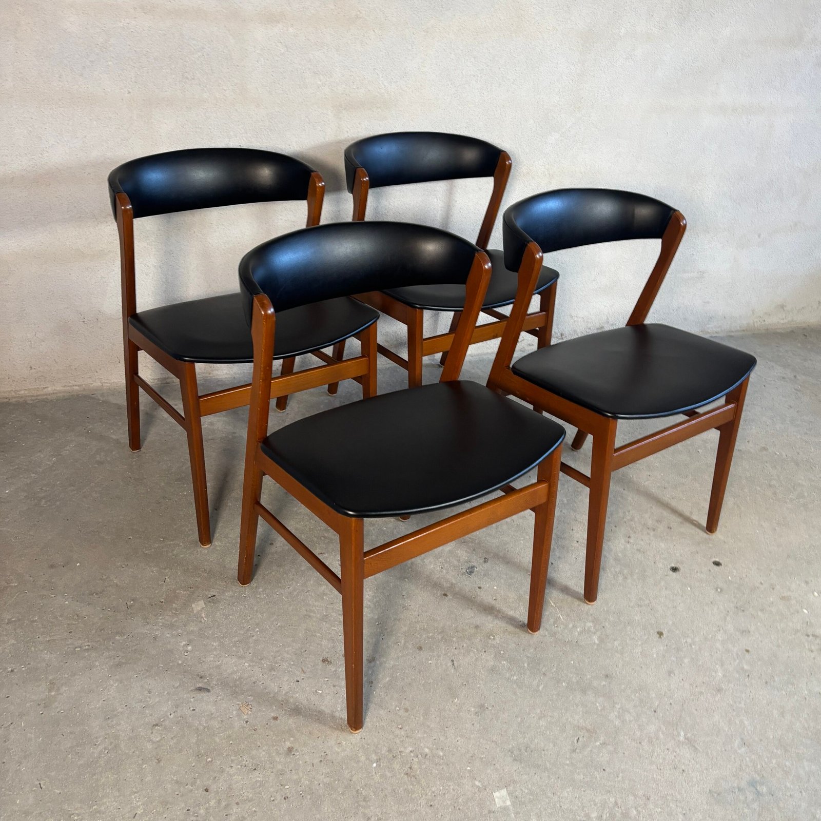 Set of 4 SAX Furniture Factory Dining Chairs – Denmark, 1960s - Image 5