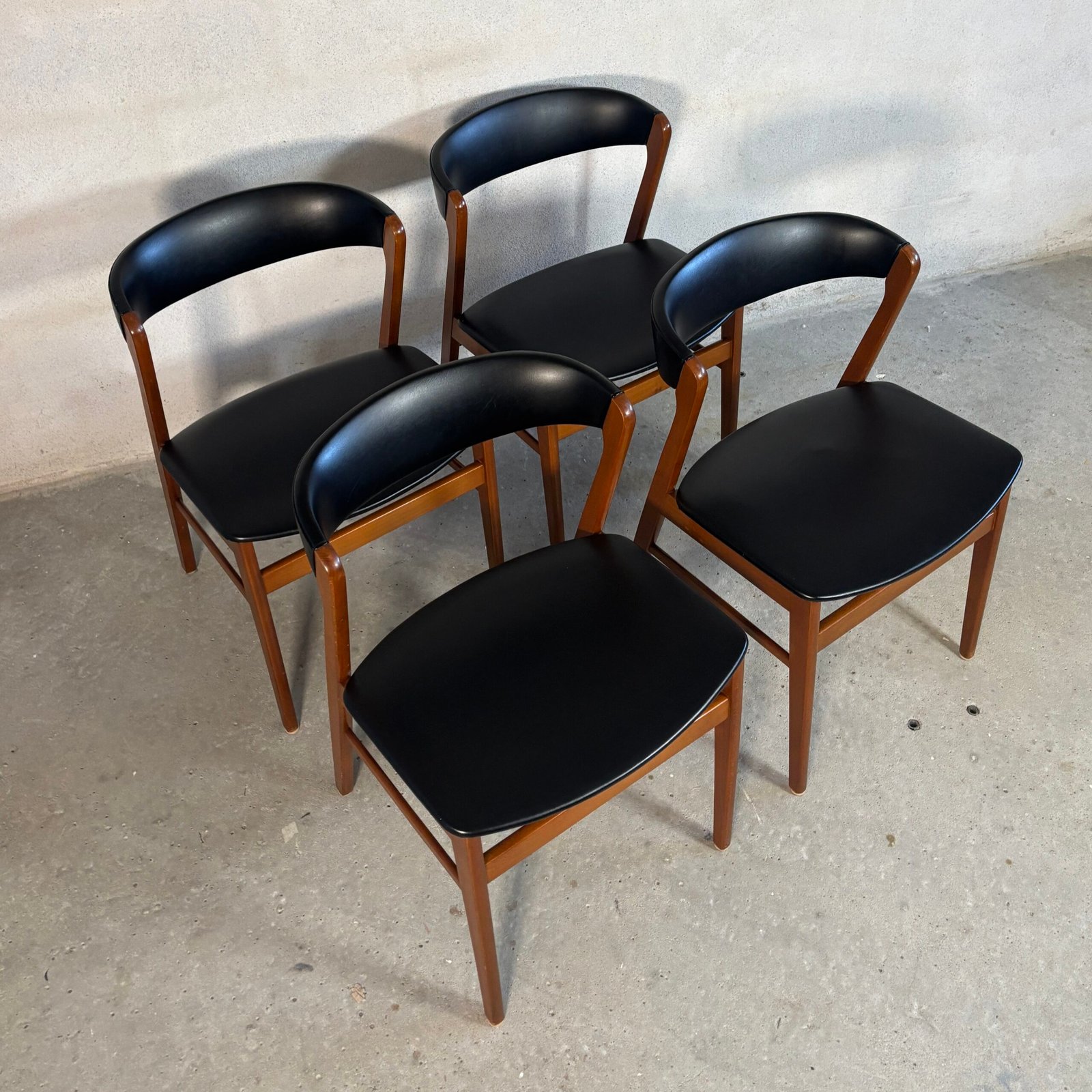 Set of 4 SAX Furniture Factory Dining Chairs – Denmark, 1960s - Image 3