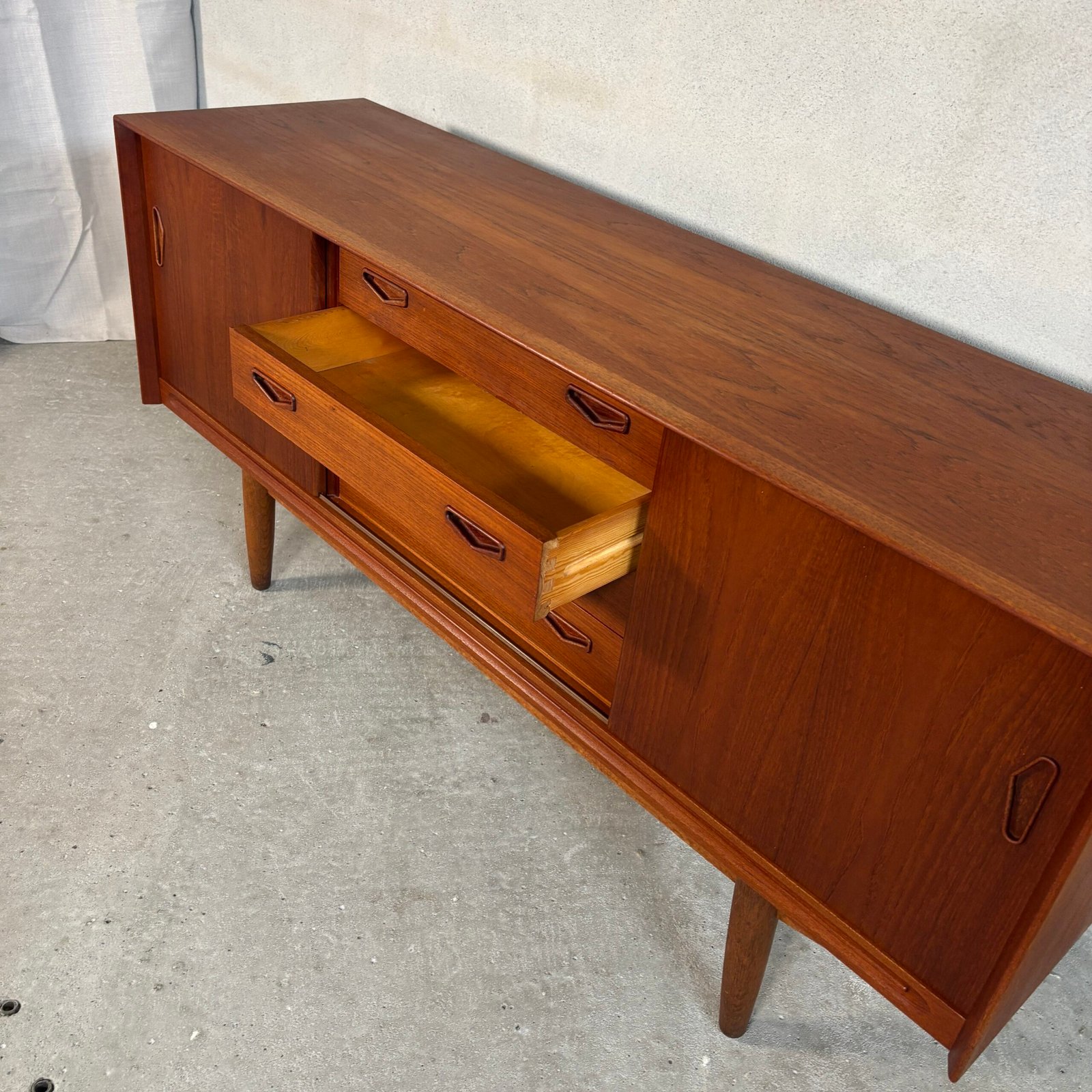 Clausen & Søn Teak Sideboard / Lowboard – Denmark, 1960s - Image 9