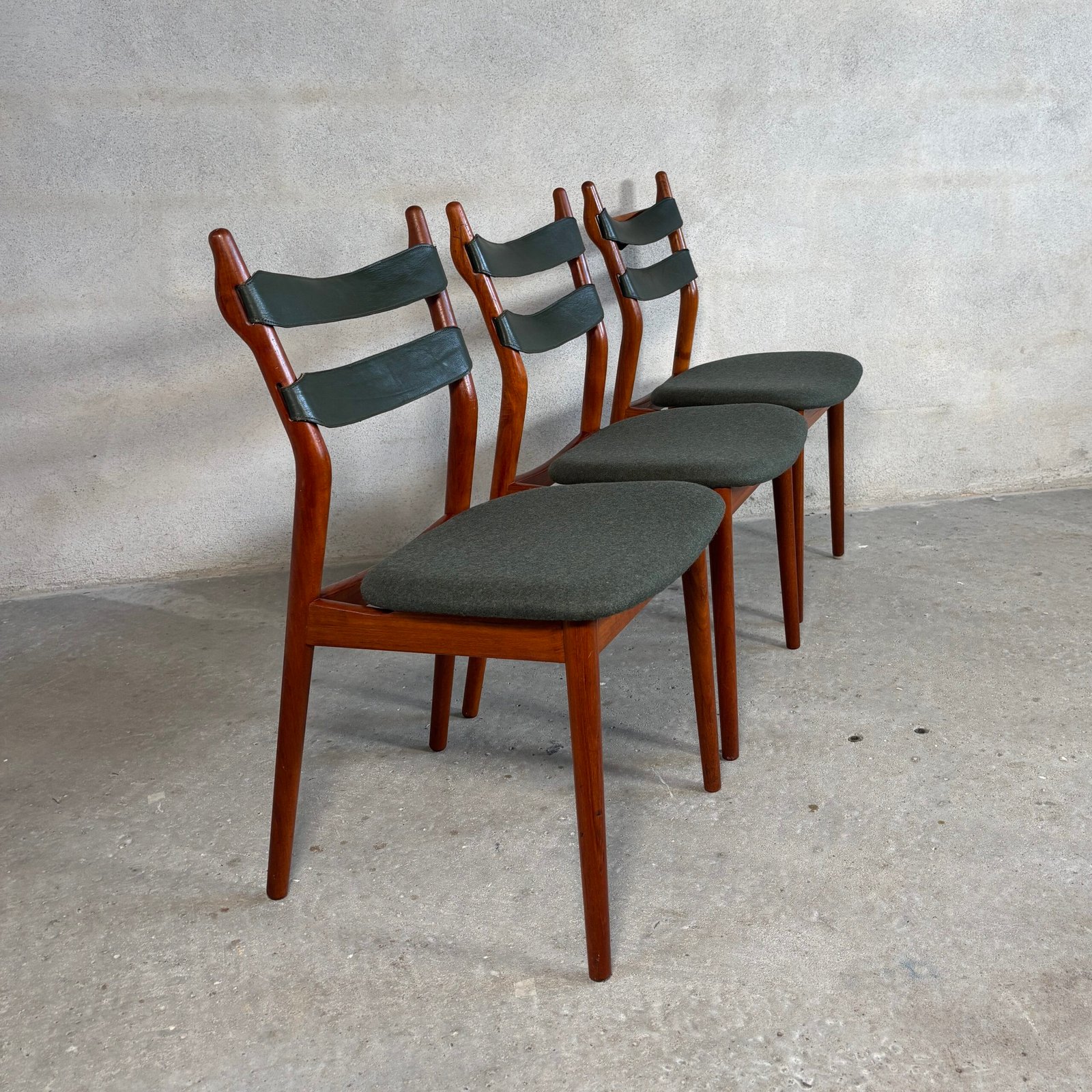 3x Helge Sibast Dining Chairs — Sibast Møbler, Denmark, 1957