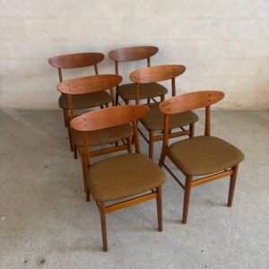 Farstrup Model 210 Dining Chairs — Teak & Beech