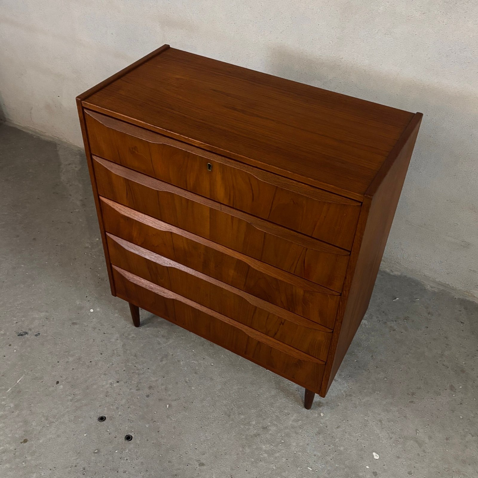 Danish Teak Dresser with 5 Drawers - Image 7